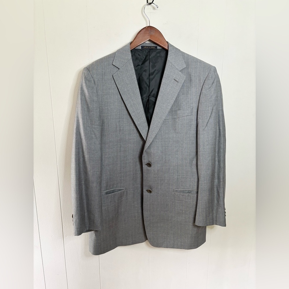 TRUSSINI Linea Nuova Suit jacket SZ 40R Grey Fully Lined men’s